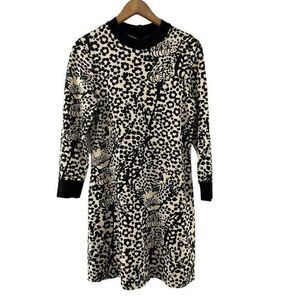 Free People Vintage Leopard Animal Print Dress
